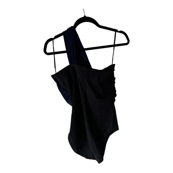 Magicsuit Colorblock Goddess One Piece Swimsuit in Navy/Black Size 12 New - Picture 4 of 9